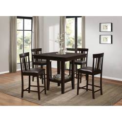 Diego Counter Height Dining 5pc set (TABLE+4SIDE CHAIRS) - Espresso